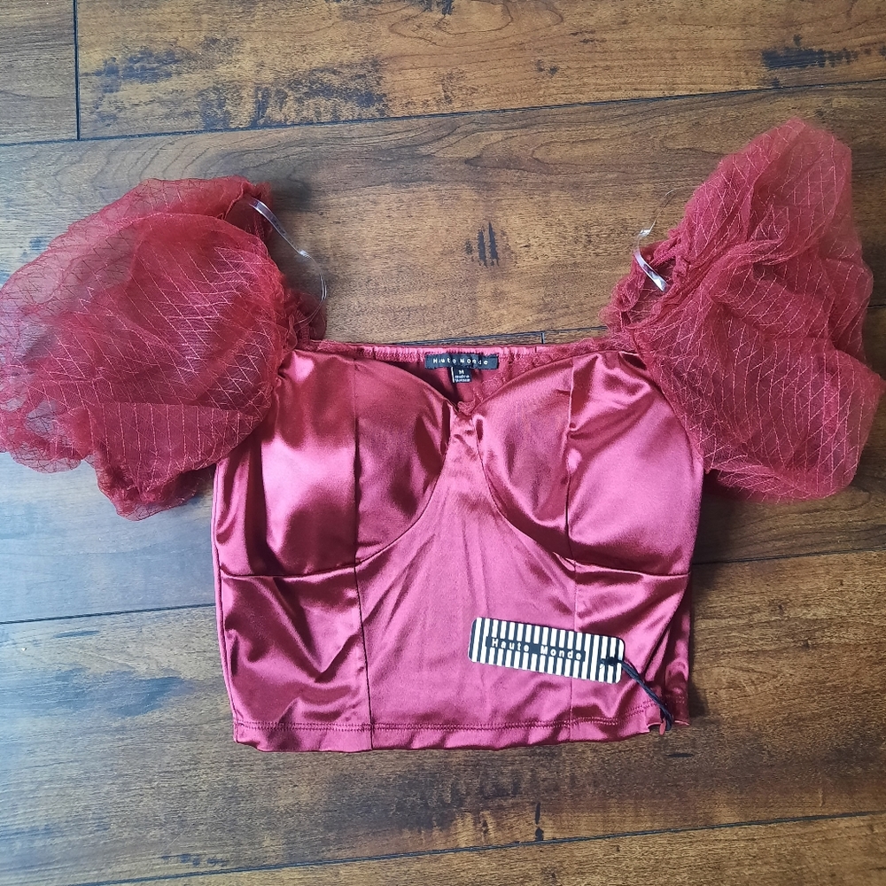 Fashion Nova "Rachelle" Puff Sleeve top